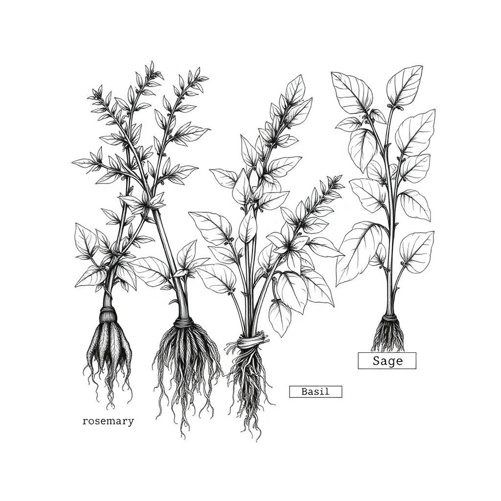 Herbal Study — sample coloring page